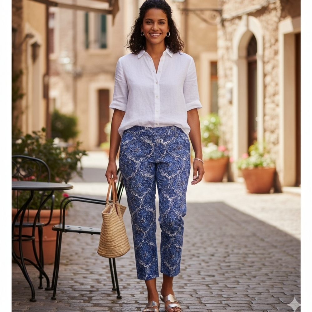 Talbots Modern Midrise Slim Ankle Chino Pant